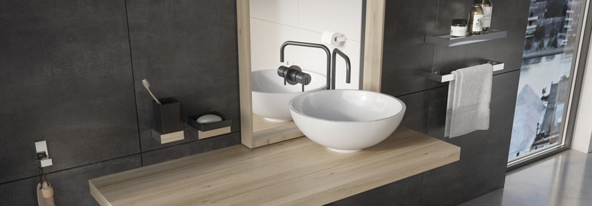 modern bathroom accessories white bowl sink
