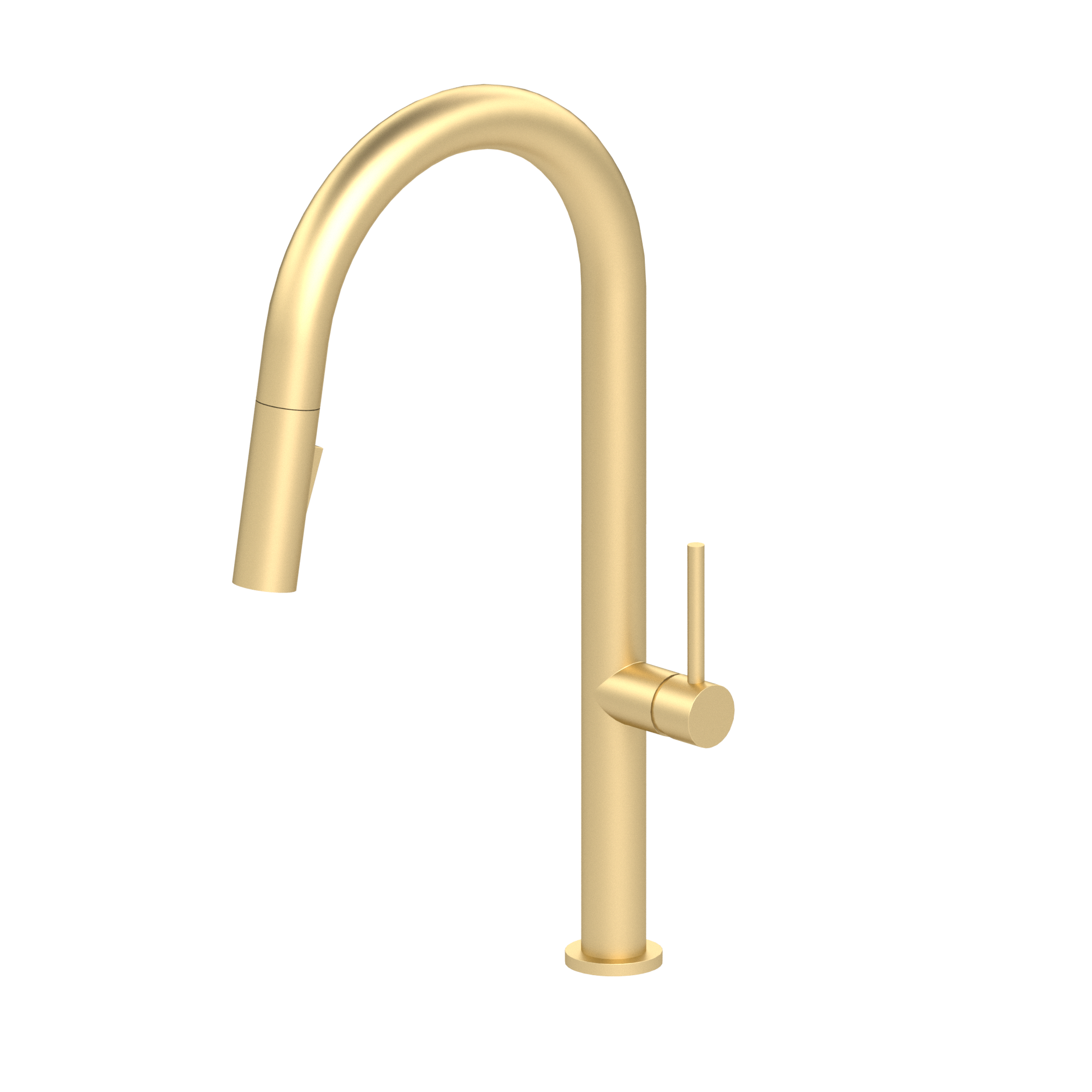 Single-Handle Kitchen Faucet Amador With Pull-Down & 2-Function Hand Shower  Brushed Gold