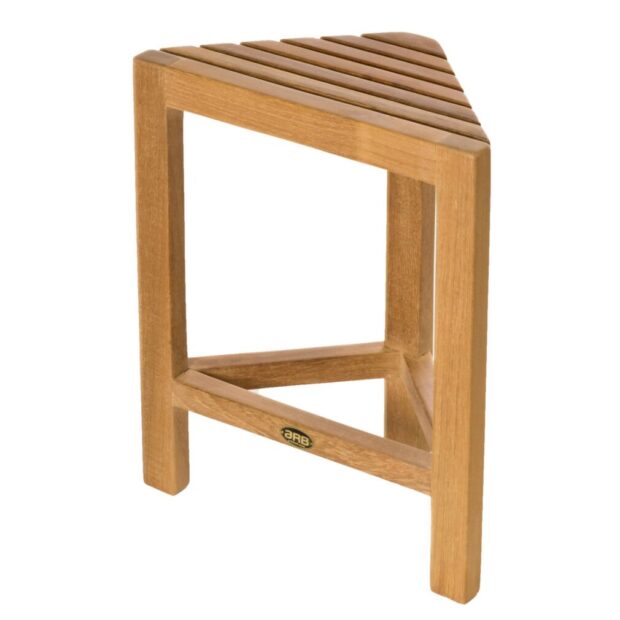 Teak corner footrest fiji 15in (37 cm)