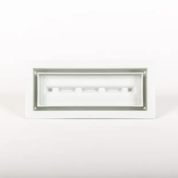 FITTES FRAMED FLOOR VENT (LITE) 4 x 10 WHITE
