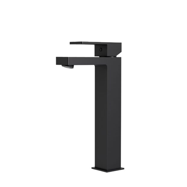 AQUABRASS XPRESS Madison tall single-hole lavatory faucet (electro black)