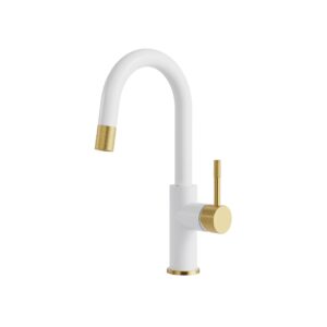 Umix Bar pull-down Kitchen Faucet (white)