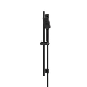 Complete square shower rail (black)