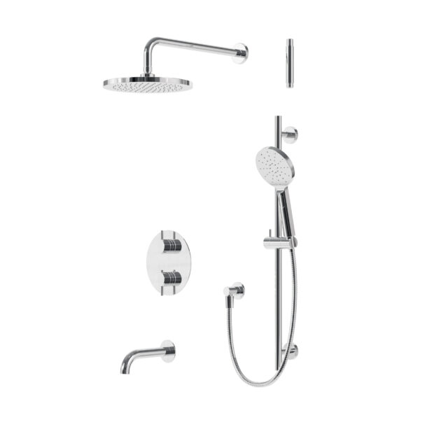 Umix thermostatic shower trim kit 3-way shared (chrome), VALVE NOT INCLUDED