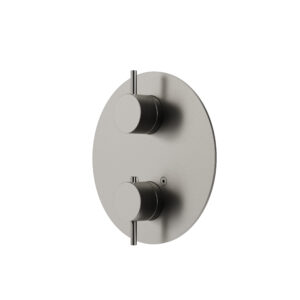 Round shower trim 2-way shared (brushed nickel)