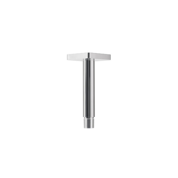 4” Ceiling shower arm with square flange (chrome)