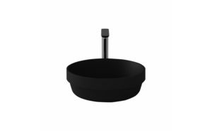 Semi-recessed Washbasin 15 3/4" - Sedna ll Matte black