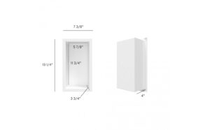ODASS Shower niche - Aso III (Matte White) 13 1/4" x 7 3/8" x 4"