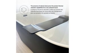 Bathtub tray - Mistral ll - matte black