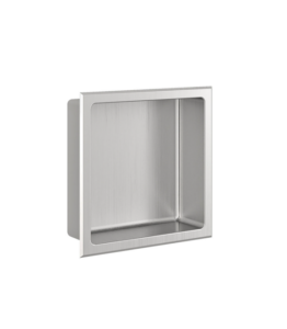 ZITTA Brushed stainless steel niche 12" x 12"