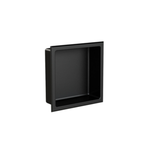 ZITTA Matte black stainless steel niche 12" x 12"