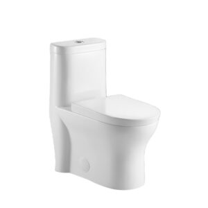 NEPTUNE Florence 4.1/6L Dual Flush Elongated One-Piece Toilet in White