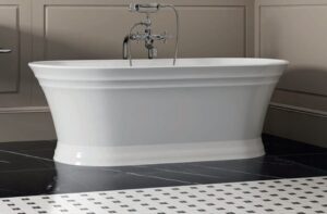 ZITTA Antika 67 Baignoire autoportante 66 5/8" x 30 7/8" x 23 7/8" blanc lustré