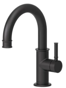 TENZO Alyss Single hole lavatory faucet Mat Black, Drain Not Included