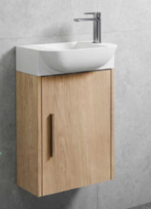 AKTUELL VECO 45 17" KIT VANITY/BASIN/MIRROR INCLUDED NATURAL OAK