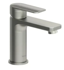 TENZO Robinet de lavabo monotrou Drain Non Inclus Nickel Brossé