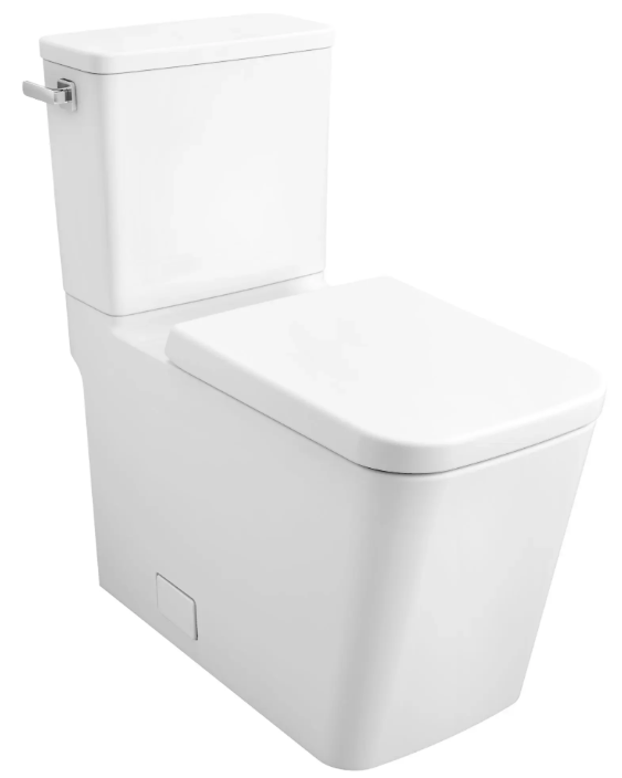 GROHE Eurocube Two-piece Right Height Elongated Toilet with seat, Left-Hand Trip Lever