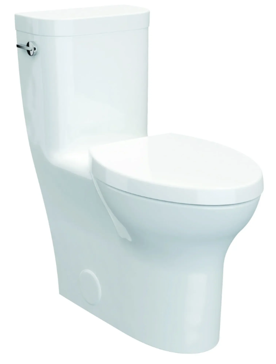 DXV Equility® Toilette monopièce à cuvette allongée à hauteur de chaise avec siège avec chasse à gauche
