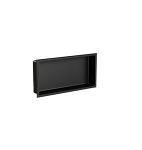 ZITTA Matte black stainless steel niche 12" x 24"