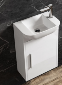 AKTUELL VECO 45 17" KIT VANITY/BASIN/ MIRROR INCLUDED GLOSSY WHITE