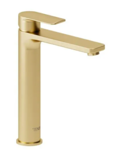TENZO Delano Tall single hole lavatory faucet BRUSHED GOLD