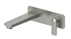 TENZO Delano Wall mount lavatory faucet Drain Not Included Brushed Nickel