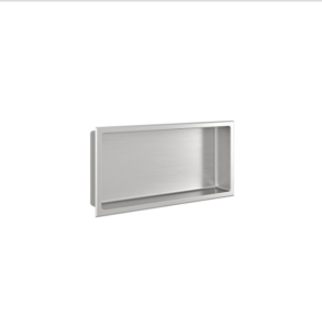 ZITTA Brushed stainless steel niche 12" x 24"