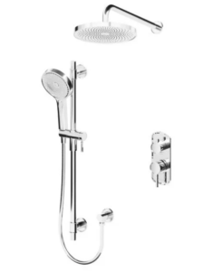 TENZO Alyss, Shower kit, T-Box 2 functions Chrome, Valve Included