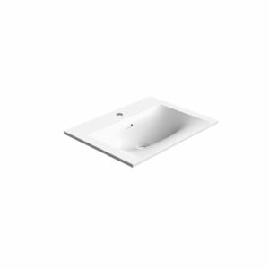 STONETOUCH NEVE 24" WHITE MATTE MINERALSOLID VANITY TOP - 1  HOLE ( FOR 24" RUNWAY & DEVILLE VANITY )