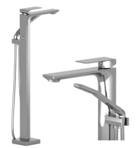 TENZO Slick Freestanding tub filler Chrome