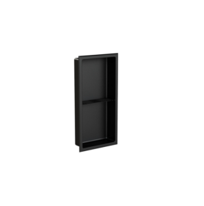 ZITTA Matte black stainless steel niche 24" x 12"
