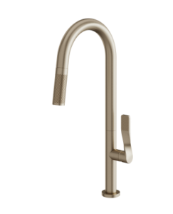 Aquabrass Grill pull-down dual stream mode kitchen faucet brushed nickel