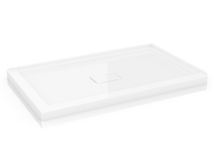 FLEURCO 60X36 ADT 2 RIGHT SIDE Base with integrated tile flanges and with concealed center drain