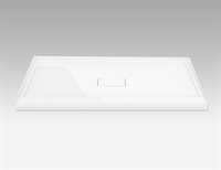 FLEURCO 48X42 ADT ALCOVE Base with concealed center drain & 3 integrated tile flanges