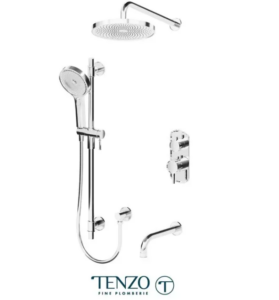 TENZO Alyss, Ensemble de douche T-Box, 3 fonctions Chrome, Valve Incluse