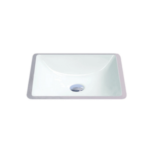 VOGT Brau undermount vitreous china sink, GLOSSY WHITE