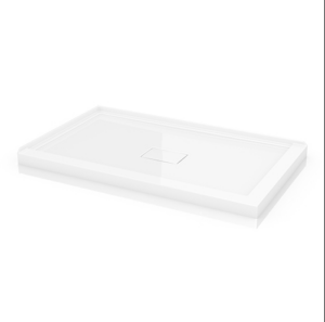 FLEURCO 48X42 ADT 2 LEFT SIDE Base with integrated tile flanges and with concealed center drain