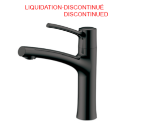 AQUABRASS FOLIA Single-hole lavatory faucet 18014, MAT BLACK, (Product discontinued, available while supplies last)