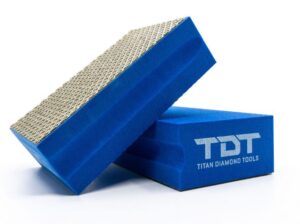 Diamond electroplated hand polishing pad GRIT 60