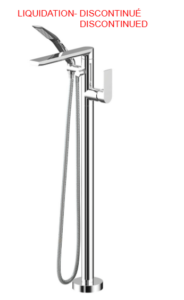 AQUABRASS 15084 TOWN OF MOUNT ROYAL Floormount tub filler with handshower Chrome (Product discontinued, available while supplies last)