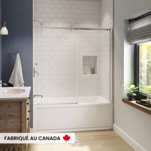 MAAX Exhibit 6030 IFS AFR Acrylic Alcove Left-Hand Drain Bathtub in White (While supplies last)