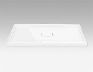 FLEURCO 48X36 ADT ALCOVE Base with concealed center drain & 3 integrated tile flanges
