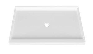 ZITTA Shower base 48 x 36, in alcove, in glossy white