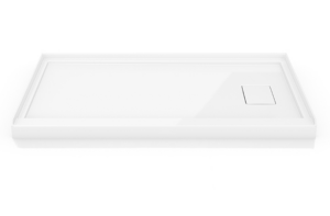 FLEURCO 60×32 ALCOVE ADT Base with concealed RIGHT SIDE DRAIN & 3 integrated tile flanges