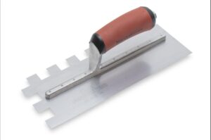 Marshalltown Notch trowel-3/4 x 3/4 x 3/4 square-durasoft hdl