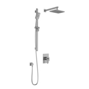 KALIA SQUAREONE TCD1 Shower systems AQUATONIK type T/P coaxial shower system - Chrome-VALVE INCLUDED- (Available while supplies last)