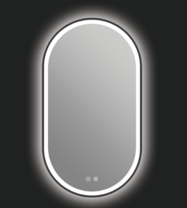 ICO Miroir DEL Kiara 20 po x 36 po – noir mat