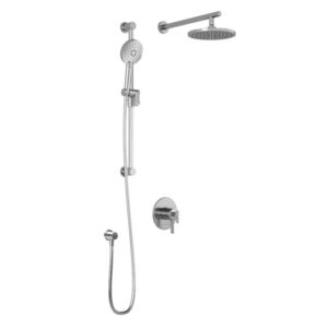 KALIA ROUNDONE TCD1 Thermostatic/pressure balance shower kit -Wall Arm- Chrome-Coaxial-VALVE INCLUDED (Available while supplies last)