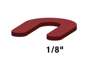 Richard Horseshoe spacers blue 1/8 (140)