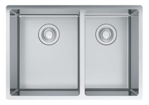 FRANKE Évier Double Cube sous comptoir - acier inoxydable